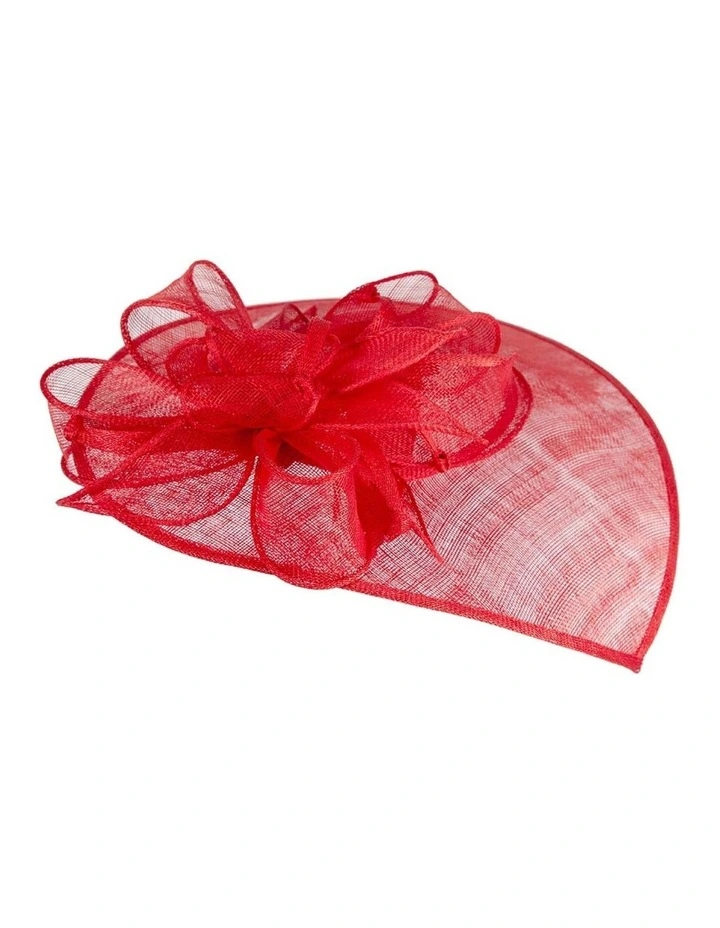 Max Alexander red sinamay fascinator MA903R image 6