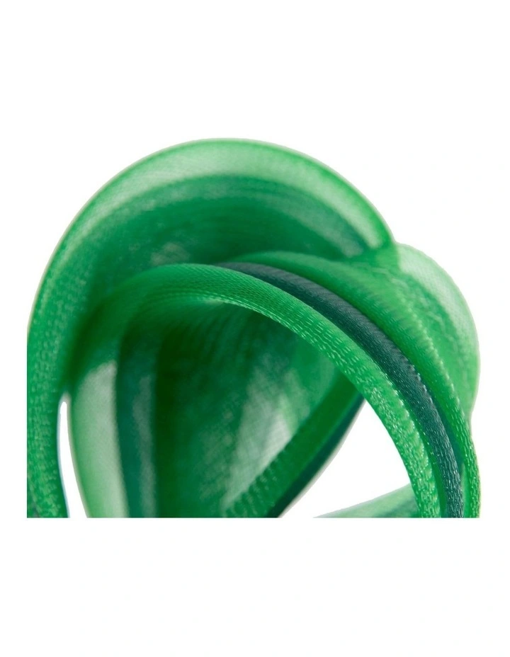 Fillies Collection green crinoline bow fascinator on headband S327GRN image 3