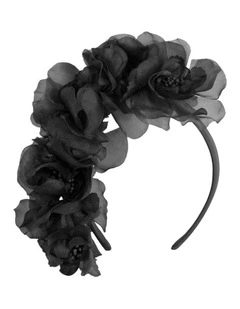Max Alexander Black Floral Headband MA1021B