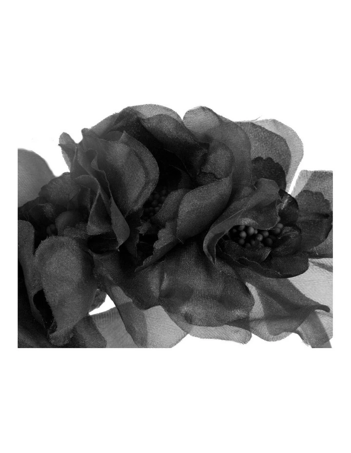 Max Alexander Black Floral Headband MA1021B image 3