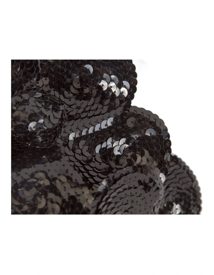Max Alexander Shiny Black Flower Fascinator MA939B image 3