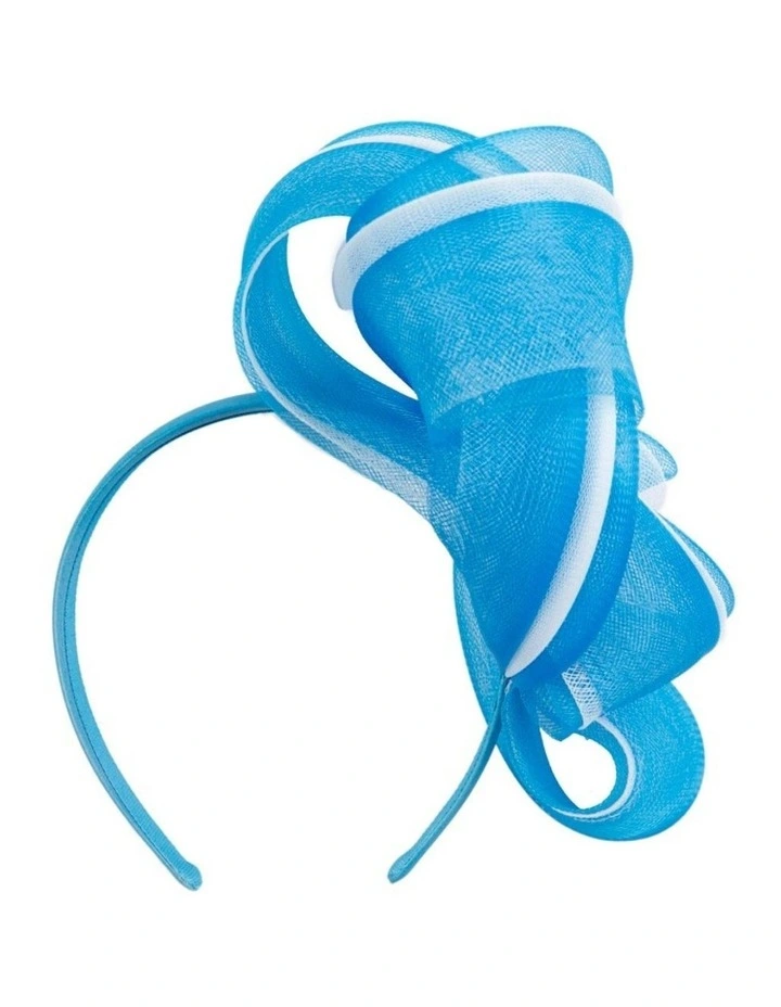 Fillies Collection navy & cream crinoline bow fascinator S327BLC image 4