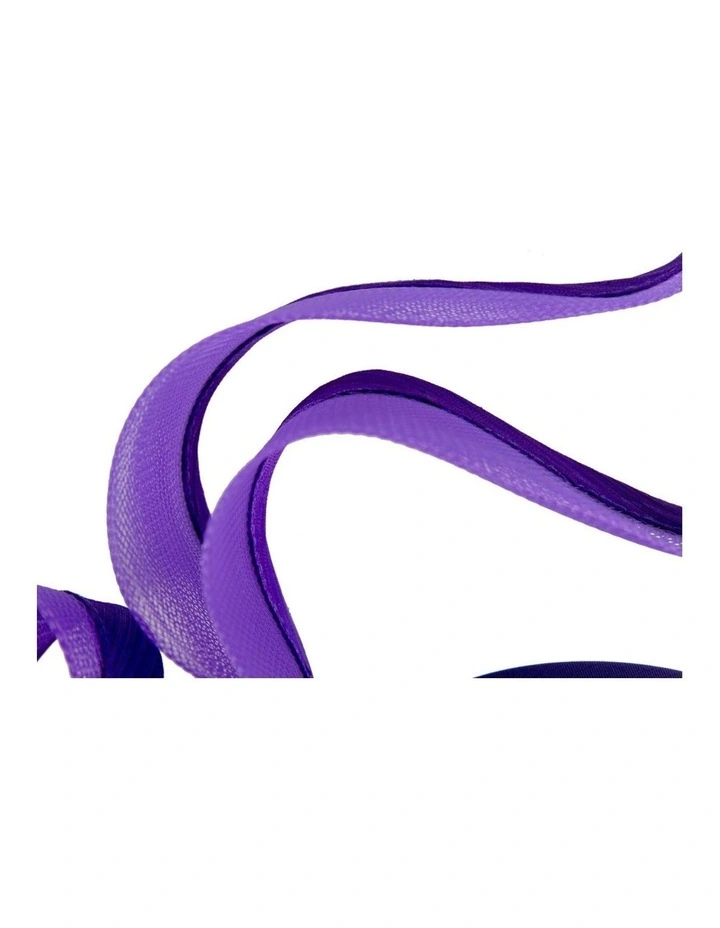 Fillies Collection Purple Crinoline Fascinator with Silk Abaca Edge S343PR image 3