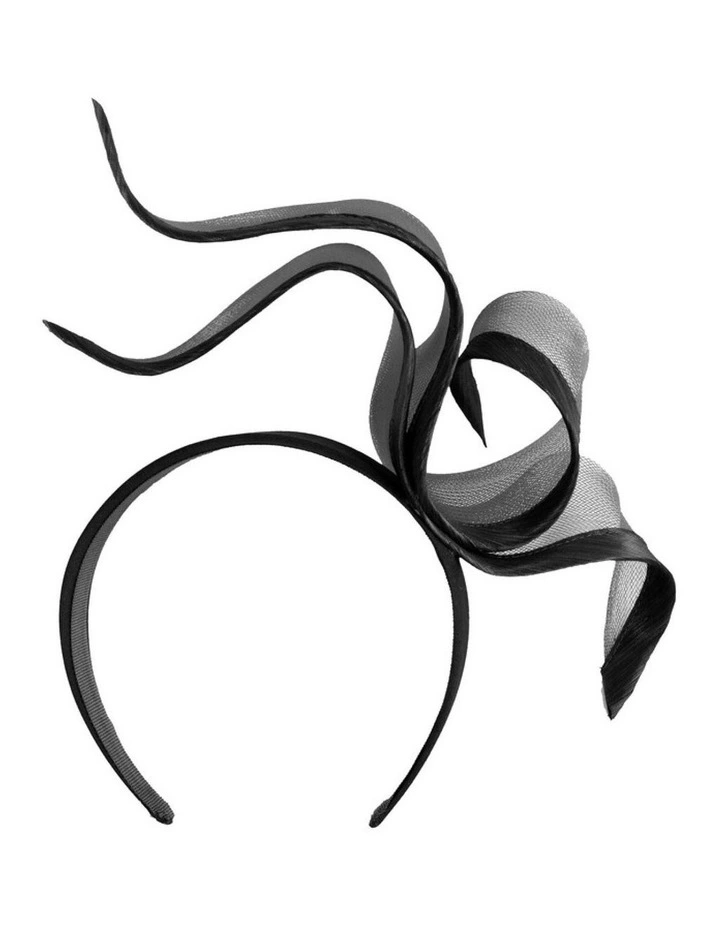 Fillies Collection Black Crinoline Fascinator with Silk Abaca Edge S343B image 4