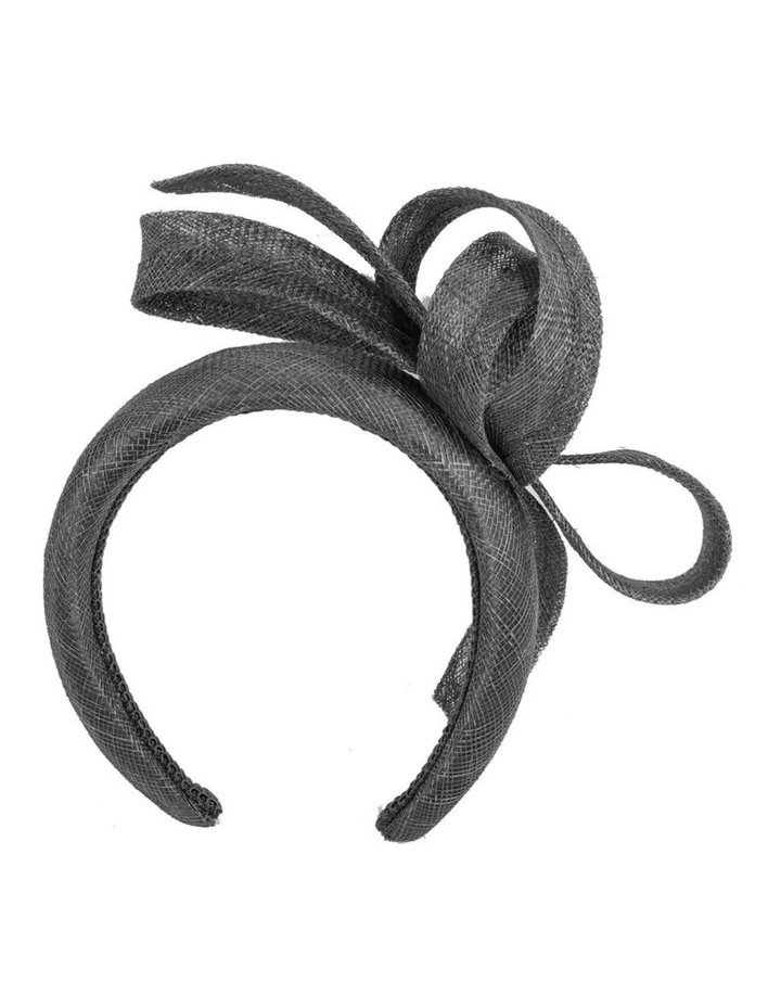 Max Alexander sculpted black sinamay bow headband MA976B image 4