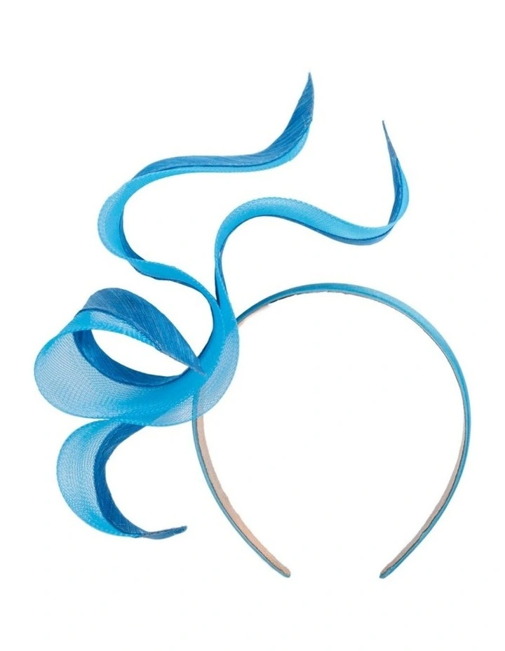 Fillies Collection Cobalt Crinoline Fascinator with Silk Abaca Edge S343BL image 1