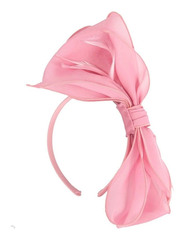 Max Alexander Pink Organza Bow Fascinator MA984PI image 4