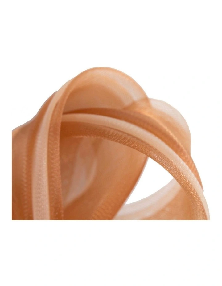 Fillies Collection coffee and nude crinoline bow fascinator S327CNU image 3