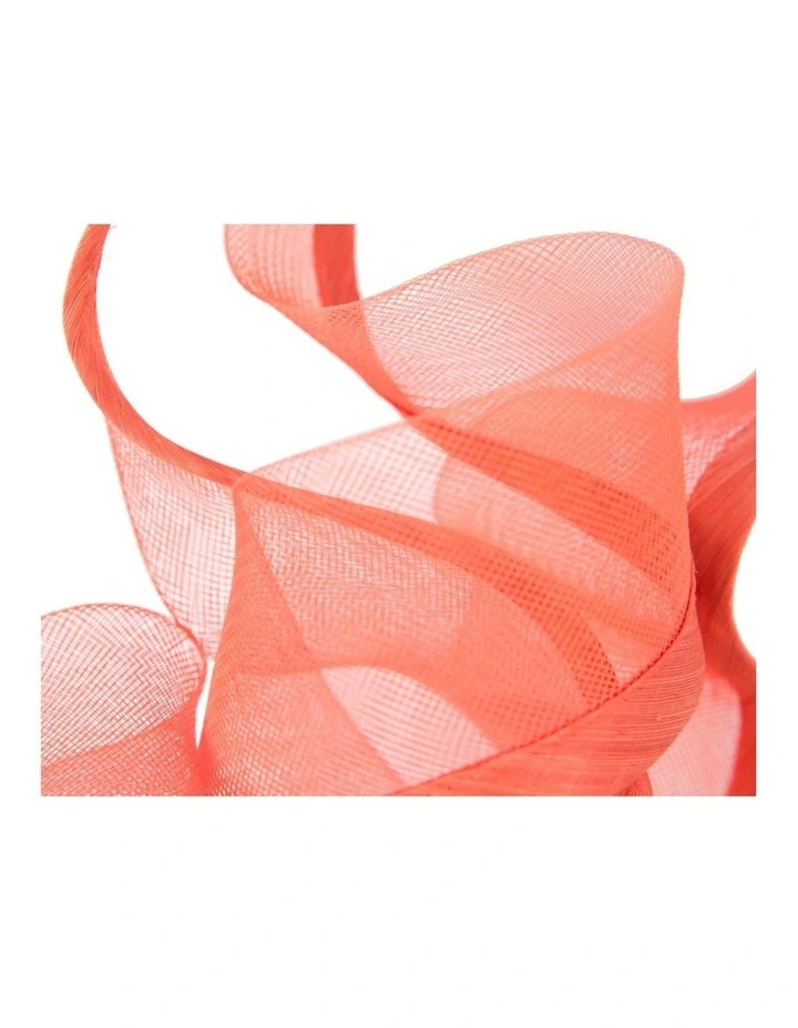 Bespoke coral racing fascinator by Fillies Collection S253CR image 3