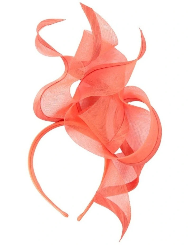 Bespoke coral racing fascinator by Fillies Collection S253CR image 4
