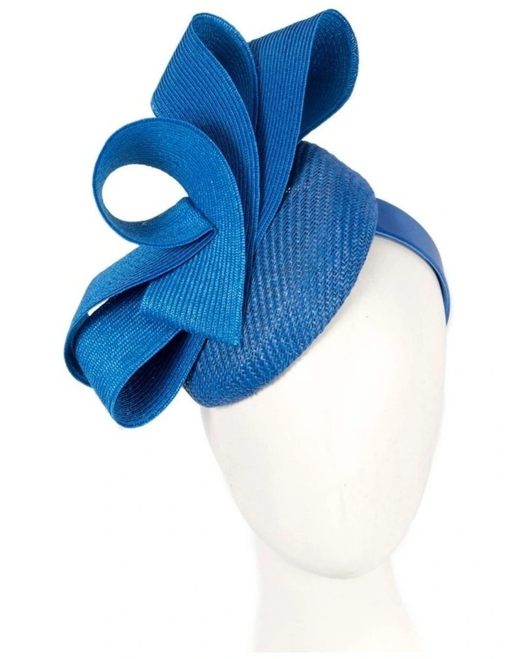Royal blue pillbox fascinator by Fillies Collection S286 S286RB image 2