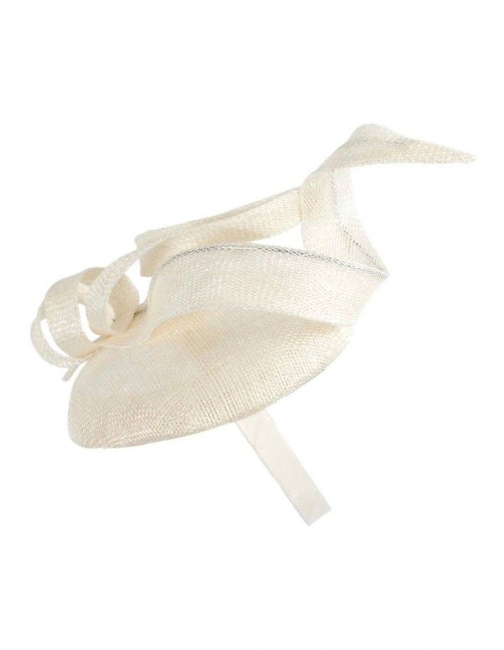 Max Alexander sculptured cream sinamay fascinator MA916C image 3