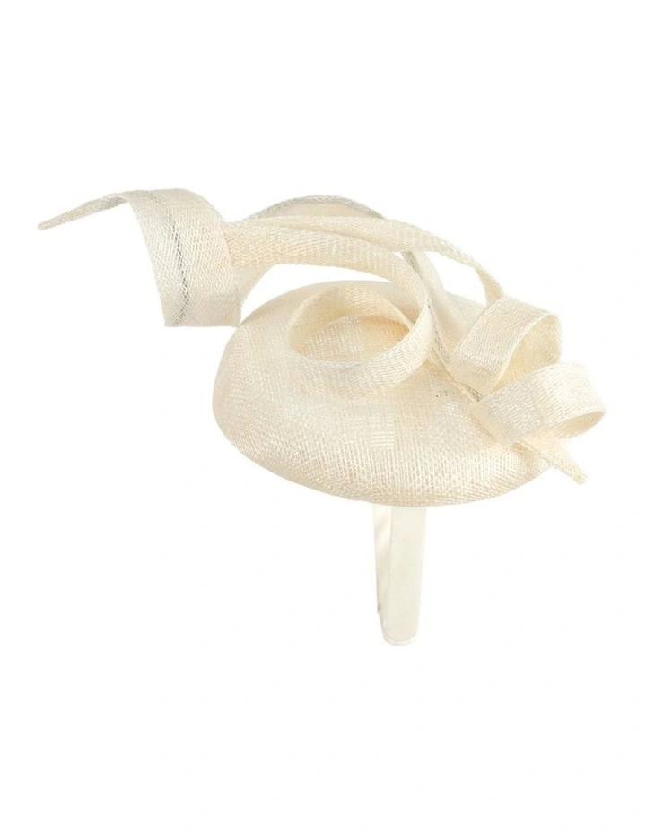 Max Alexander sculptured cream sinamay fascinator MA916C image 4