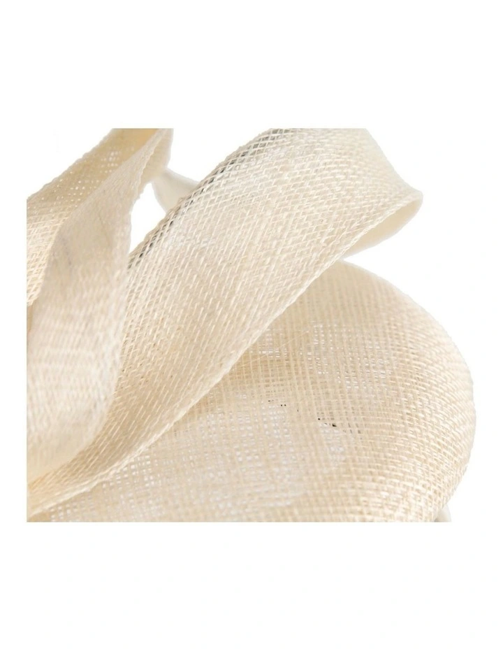 Max Alexander sculptured cream sinamay fascinator MA916C image 5