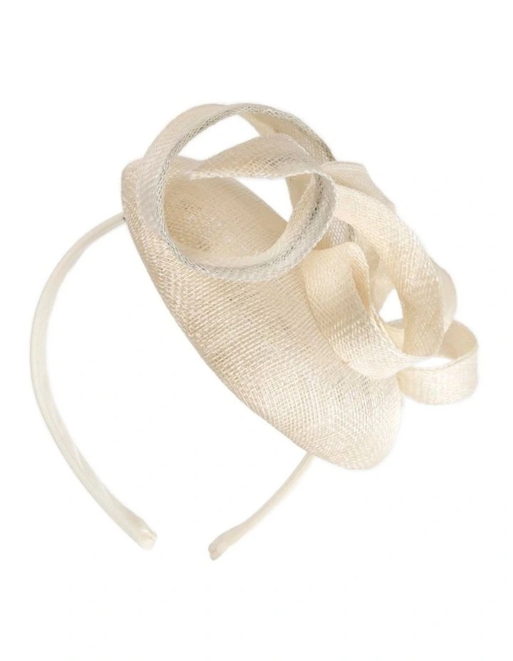Max Alexander sculptured cream sinamay fascinator MA916C image 6