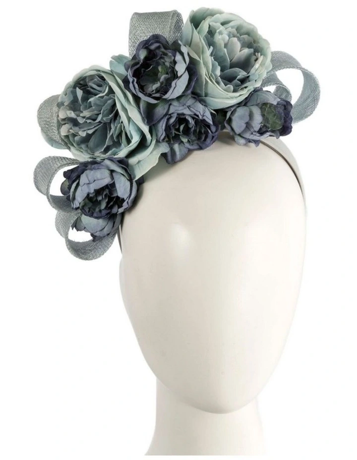 Max Alexander Cupids Millinery navy & blue flower headband fascinator MA923 image 2