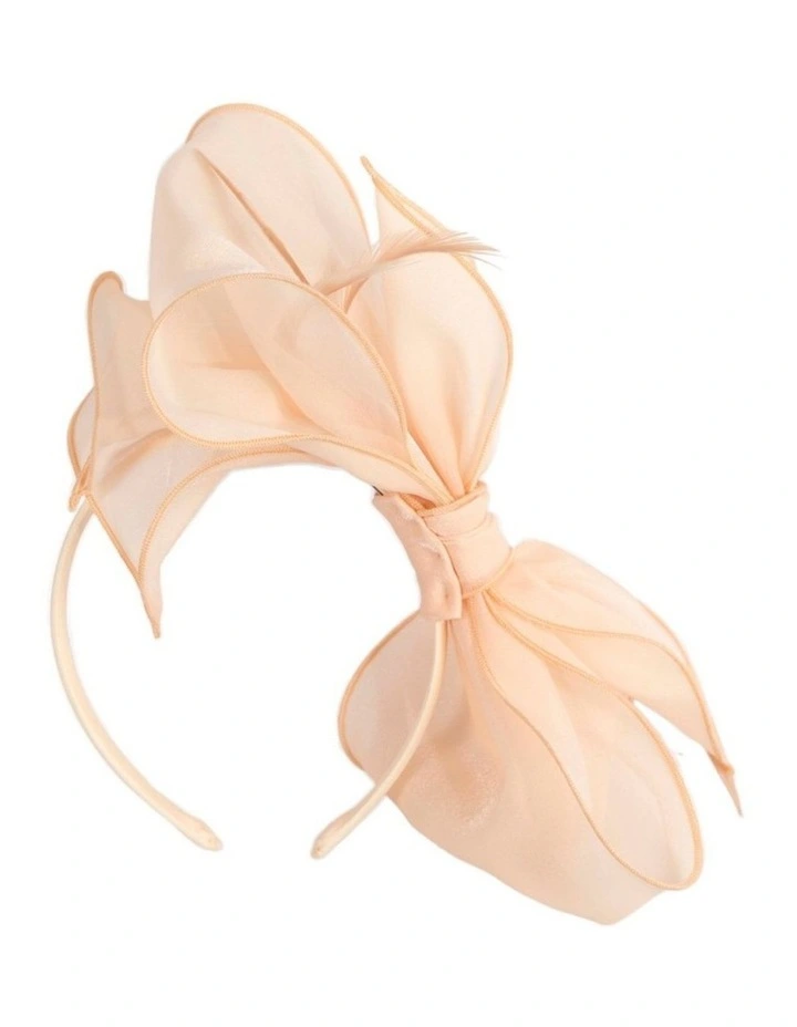 Max Alexander Nude Organza Bow Fascinator MA984NU image 4