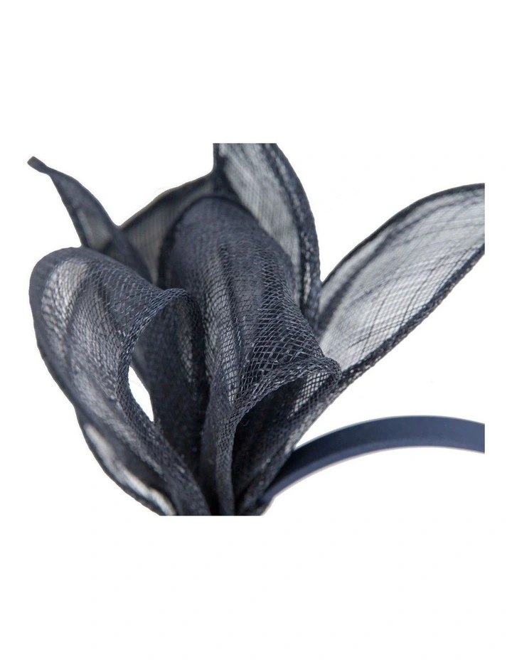Max Alexander navy sinamay bow fascinator MA950N image 3