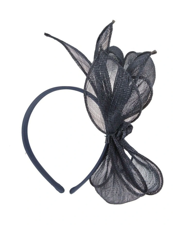 Max Alexander navy sinamay bow fascinator MA950N image 4