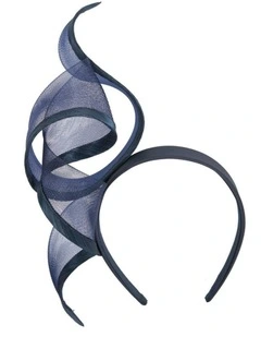 Sculptured Navy Racing Fascinator by Fillies Collection S246N