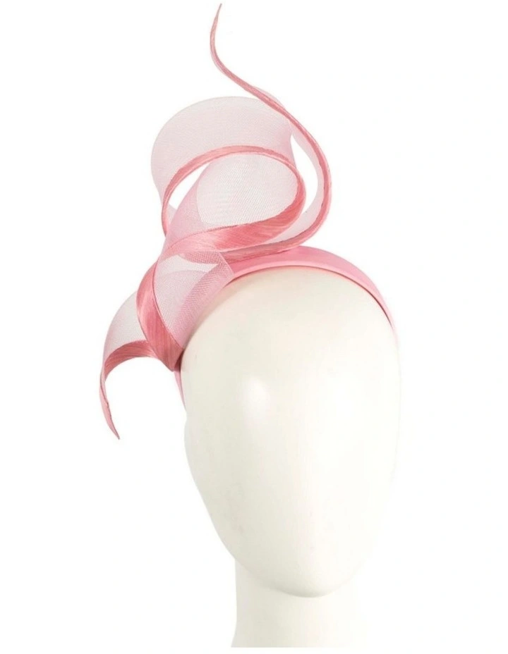Sculptured dusty pink racing fascinator by Fillies Collection S246DP image 2