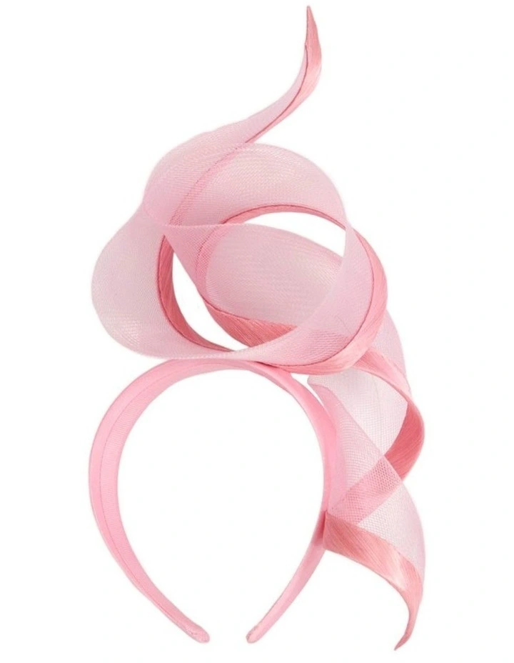 Sculptured dusty pink racing fascinator by Fillies Collection S246DP image 4
