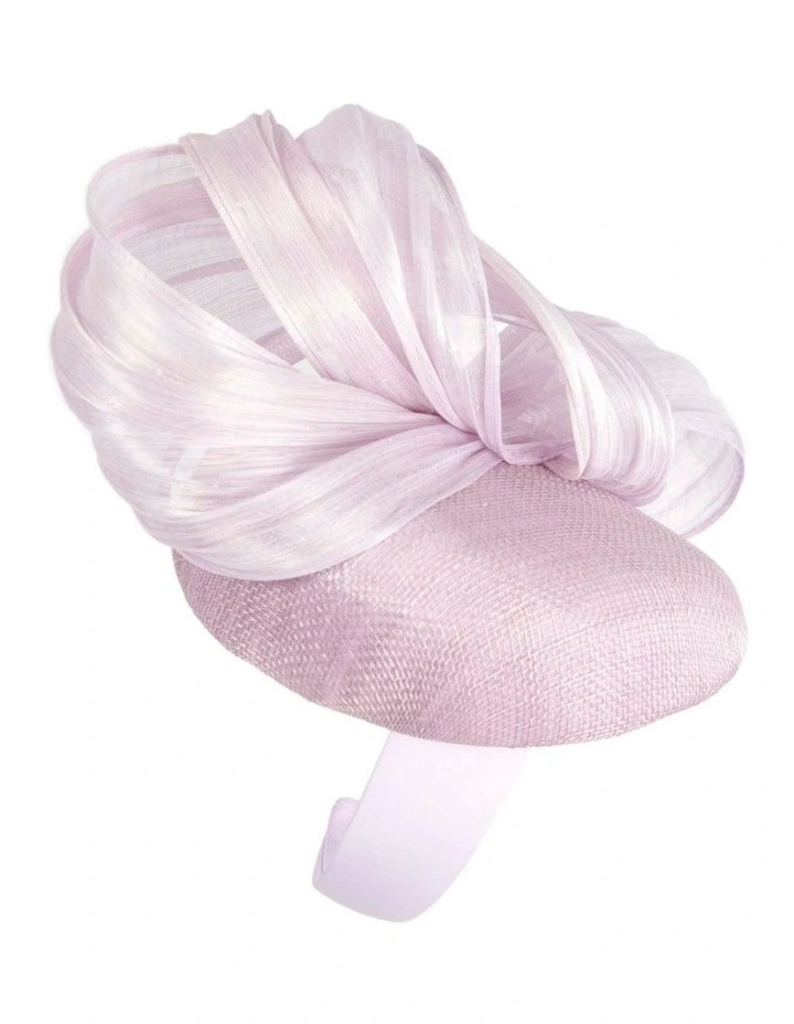Fillies Collection Light Lilac Silk Abaca Pillbox Fascinator S307LLI image 3