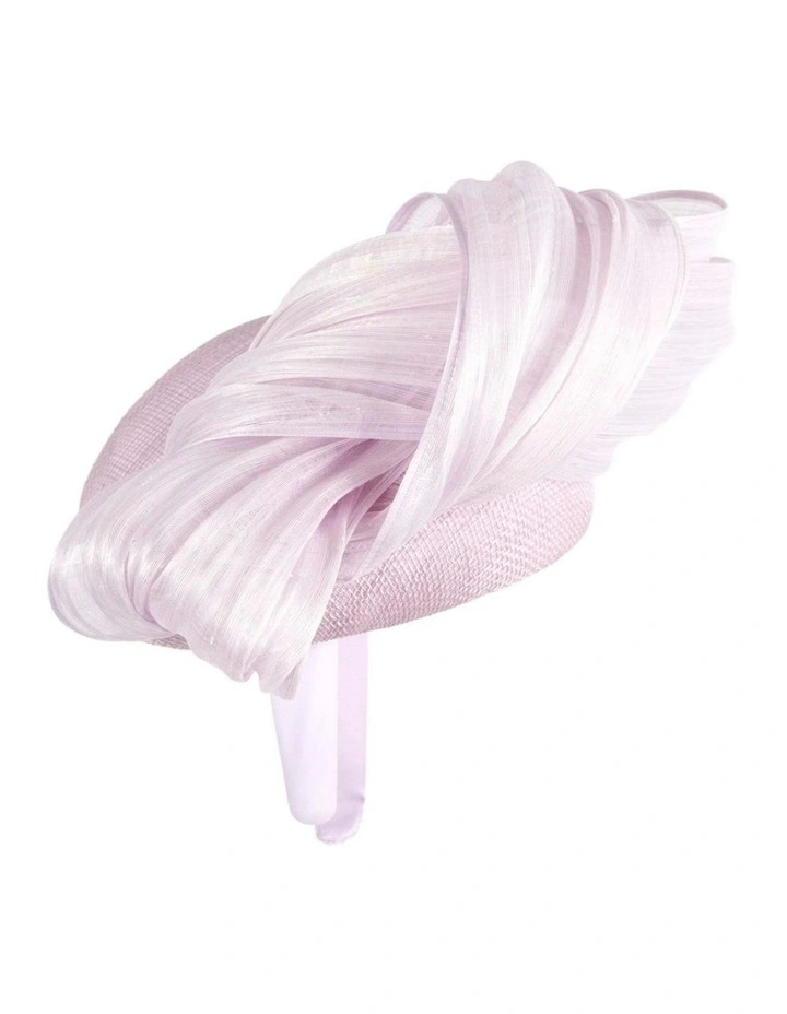 Fillies Collection Light Lilac Silk Abaca Pillbox Fascinator S307LLI image 4