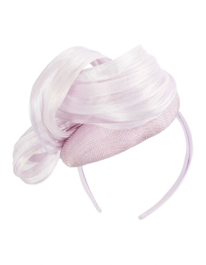 Fillies Collection Light Lilac Silk Abaca Pillbox Fascinator S307LLI image 6