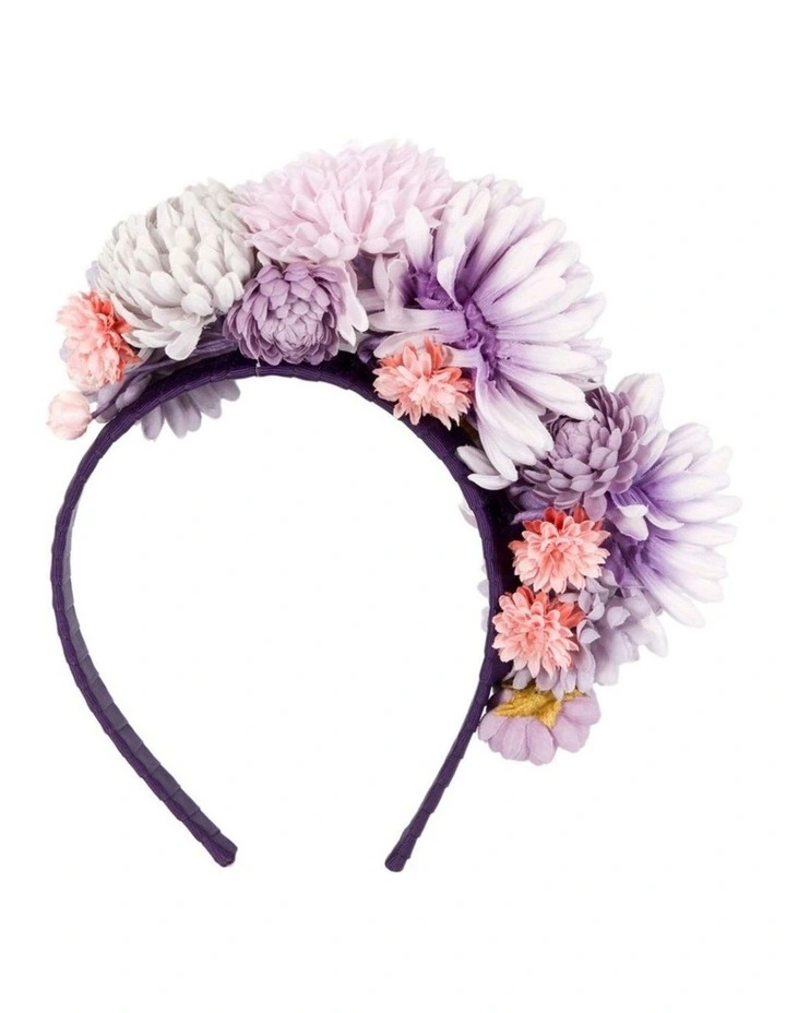 Max Alexander Multi-tone Lilac Astra Flower Fascinator Headband MA910LI image 4