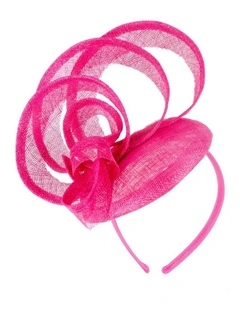 Max Alexander sculpted fuchsia sinamay fascinator MA968F
