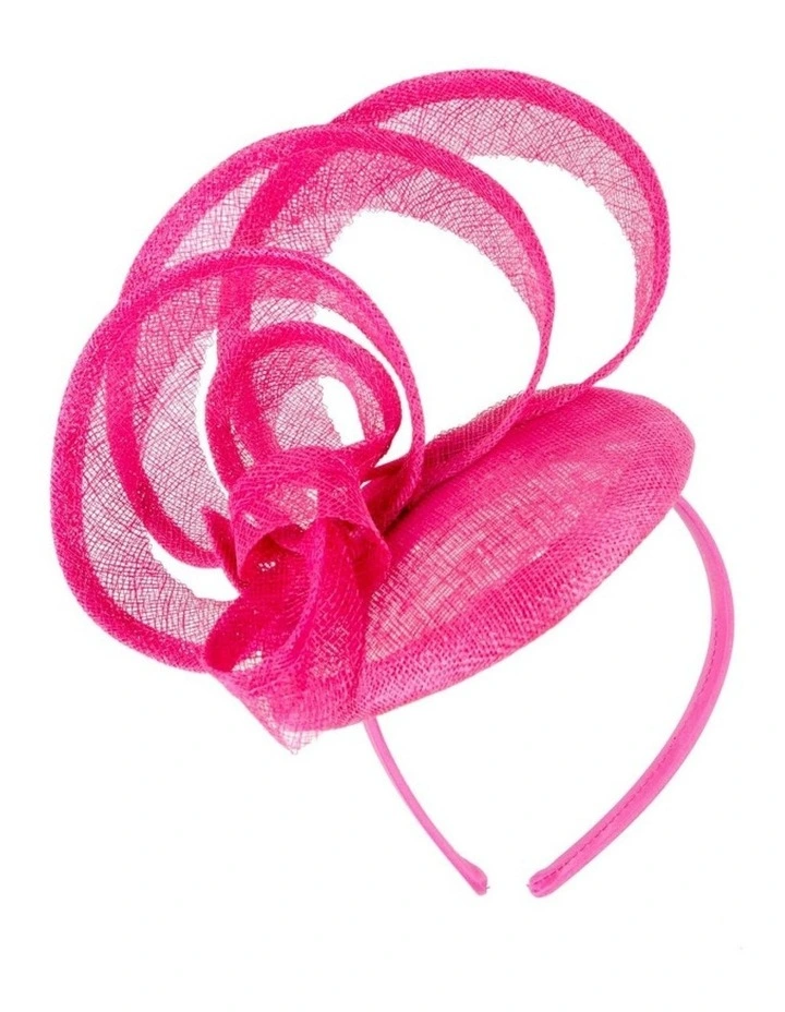 Max Alexander sculpted fuchsia sinamay fascinator MA968F image 1