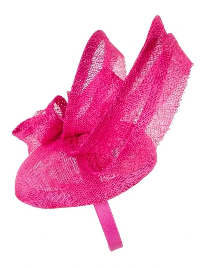 Max Alexander sculpted fuchsia sinamay fascinator MA968F image 3