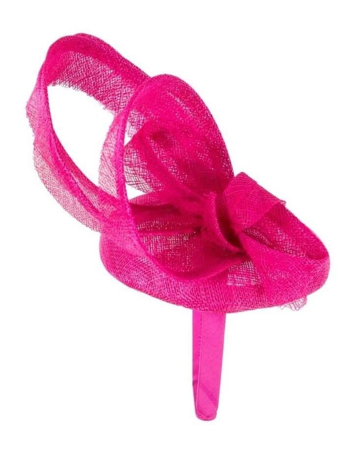 Max Alexander sculpted fuchsia sinamay fascinator MA968F image 4