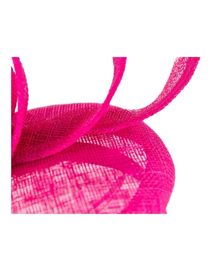 Max Alexander sculpted fuchsia sinamay fascinator MA968F image 5