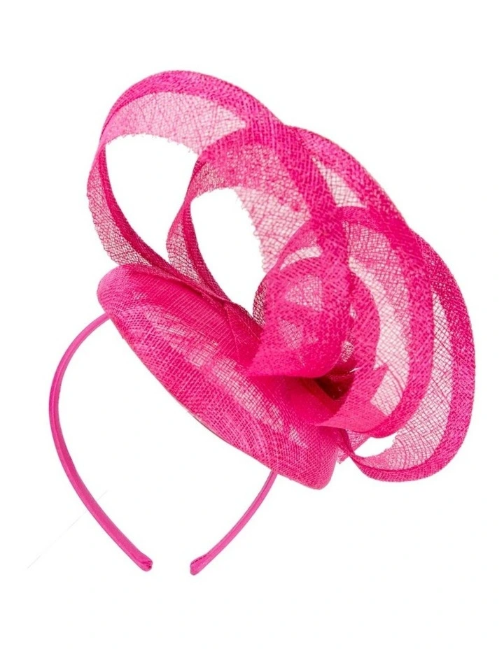 Max Alexander sculpted fuchsia sinamay fascinator MA968F image 6