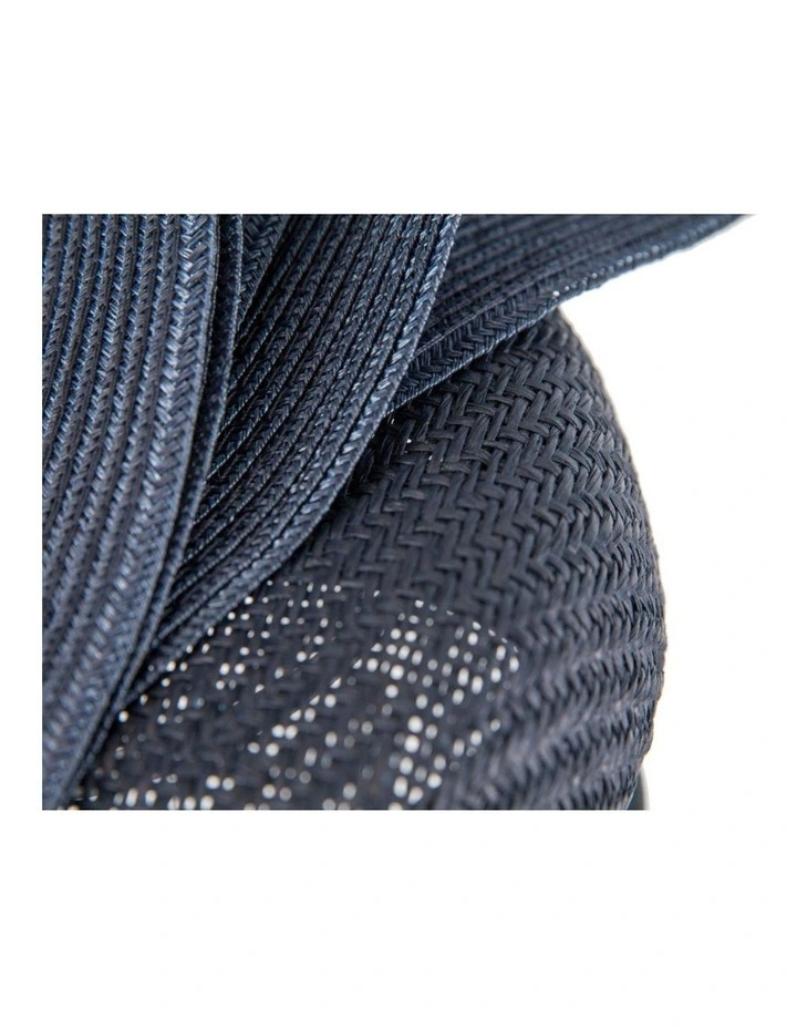 Navy pillbox fascinator by Fillies Collection S286 S286N image 5