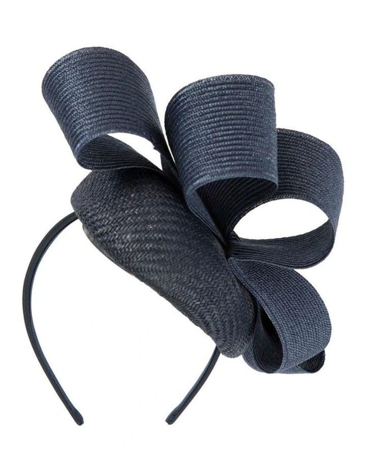 Navy pillbox fascinator by Fillies Collection S286 S286N image 6
