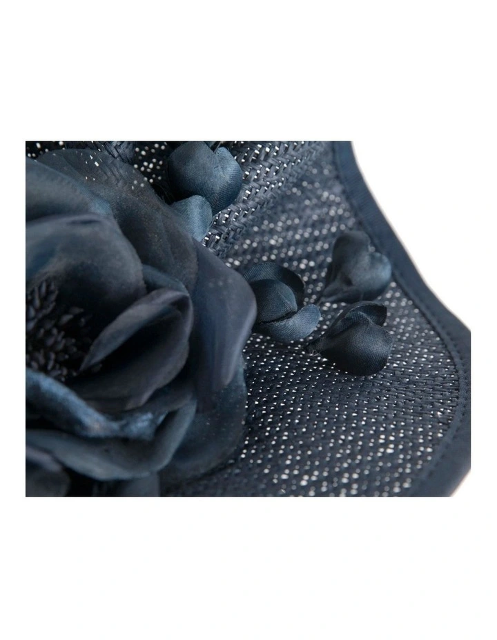 Navy racing fascinator by Fillies Collection S315N image 5