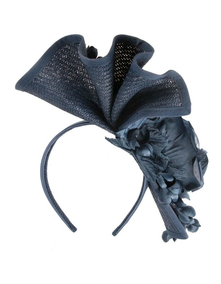 Navy racing fascinator by Fillies Collection S315N image 6