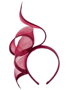 Sculptured Burgundy Racing Fascinator by Fillies Collection S246W