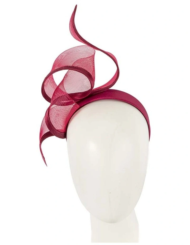 Sculptured Burgundy Racing Fascinator by Fillies Collection S246W image 2