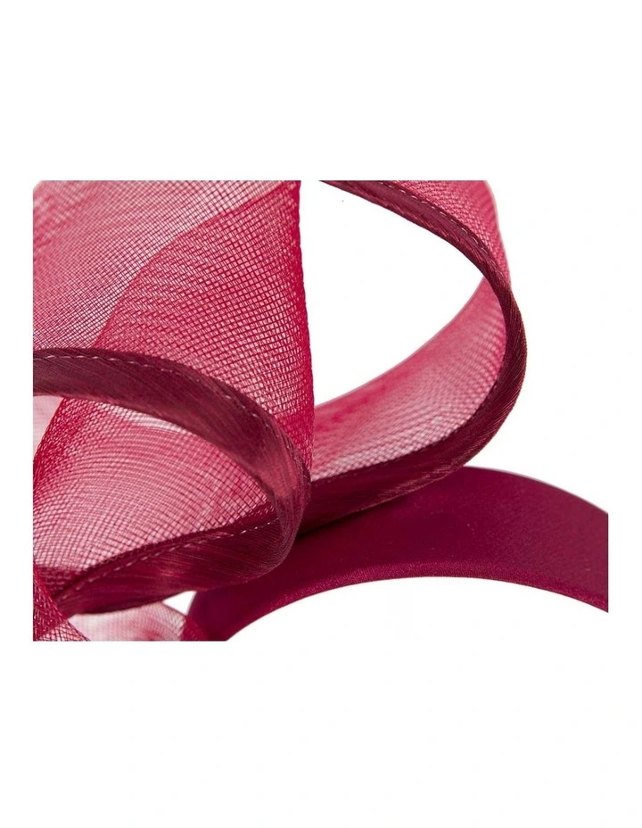 Sculptured Burgundy Racing Fascinator by Fillies Collection S246W image 3