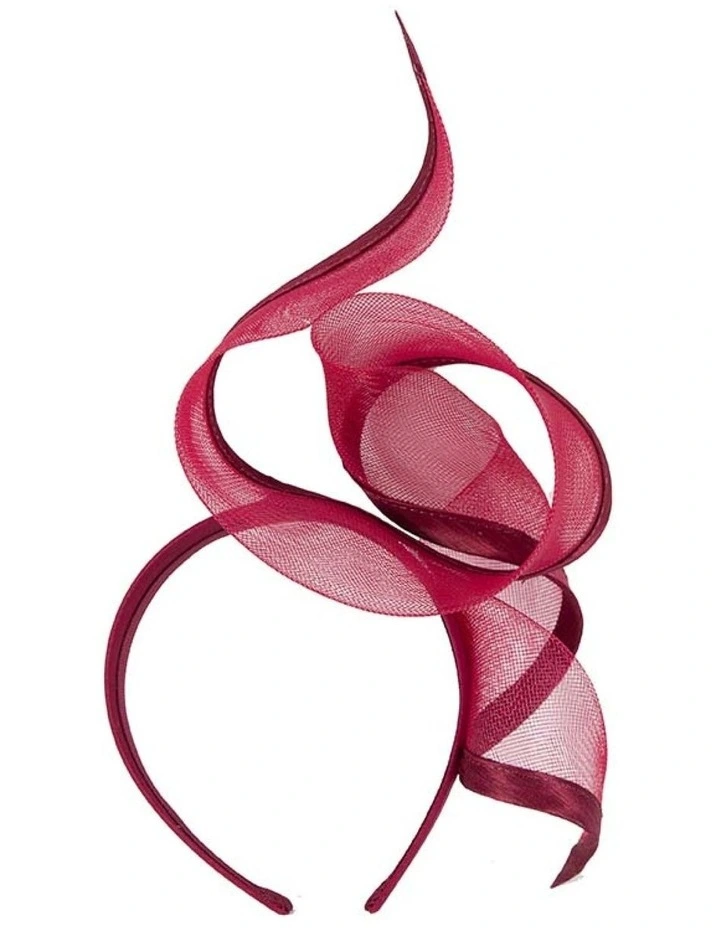 Sculptured Burgundy Racing Fascinator by Fillies Collection S246W image 4