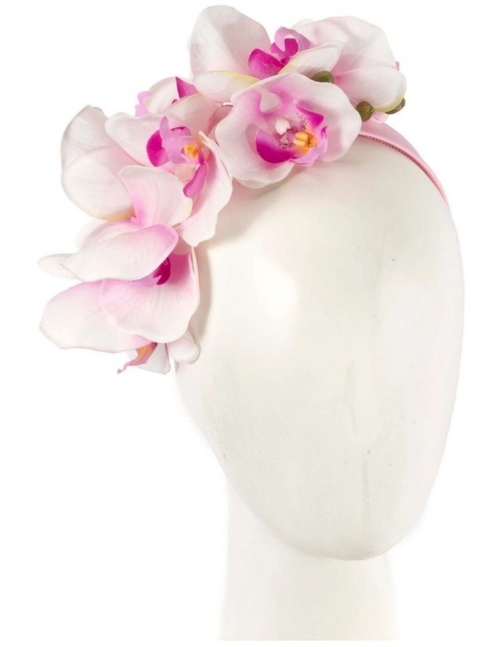 Fillies Collection pink orchid headband S287PI image 2