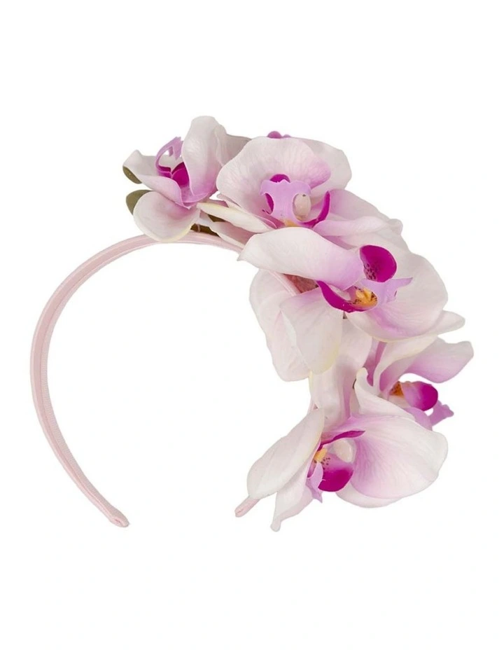 Fillies Collection pink orchid headband S287PI image 4