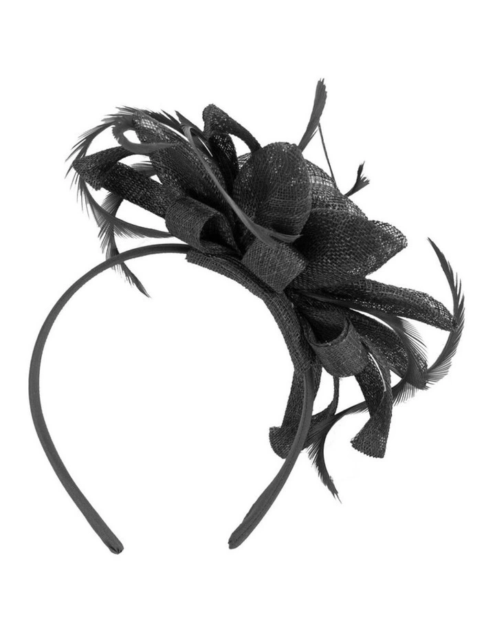 Max Alexander black sinamay flower fascinator MA917B image 4