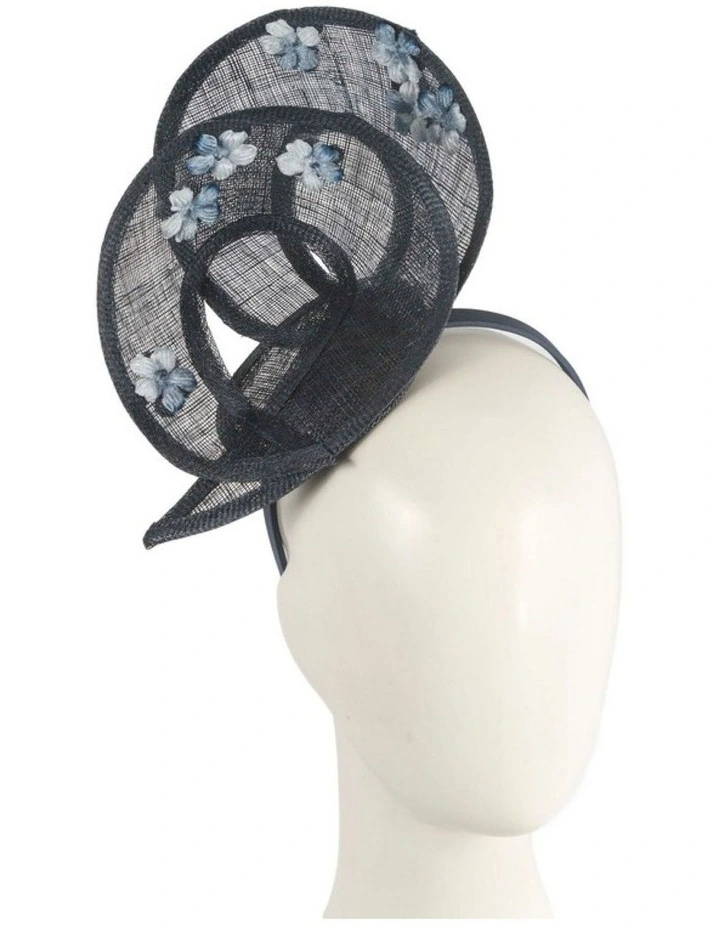 Max Alexander navy sinamay fascinator MA964N image 2