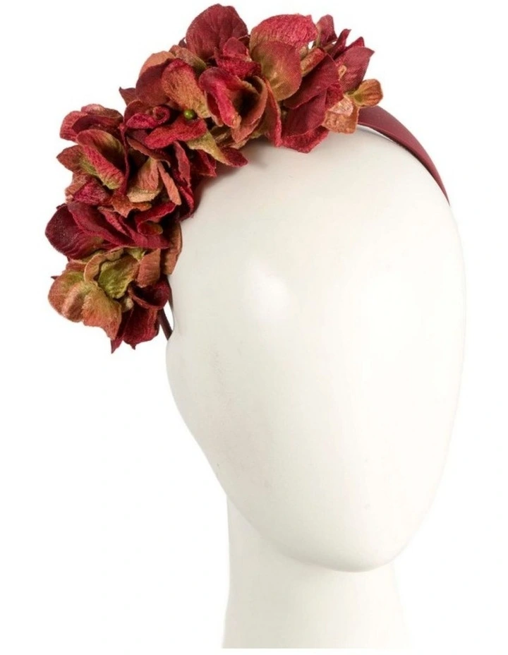 Max Alexander Vintage Floral Headband in Wine MA1026W image 2