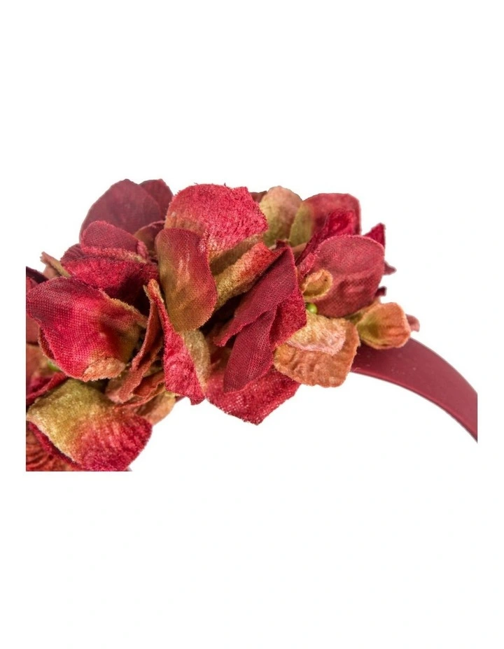 Max Alexander Vintage Floral Headband in Wine MA1026W image 3